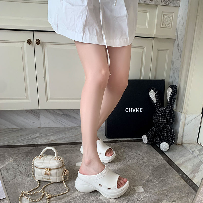厚底鞋女小个子显高增高女鞋松糕鞋厚底增高网红厚底夏季配裙凉拖