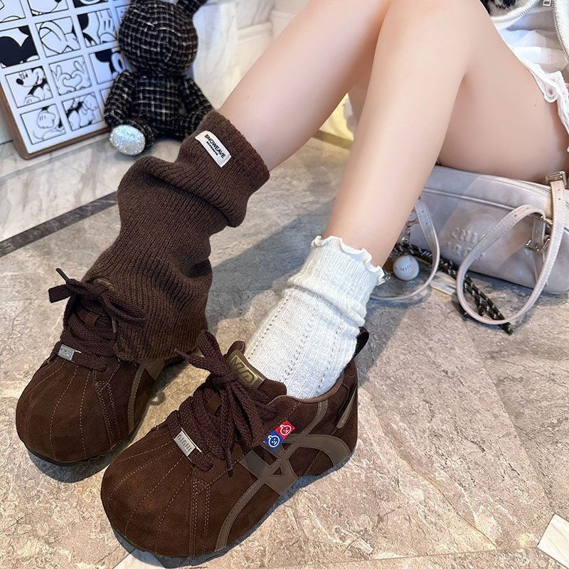 小个子小码大头鞋内增高勃肯鞋松糕鞋厚底内增高女鞋德训鞋女款