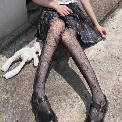 凯蒂猫丝袜jk袜子女可爱日系辣妹kitty洛丽塔袜子连体裤袜纯欲风