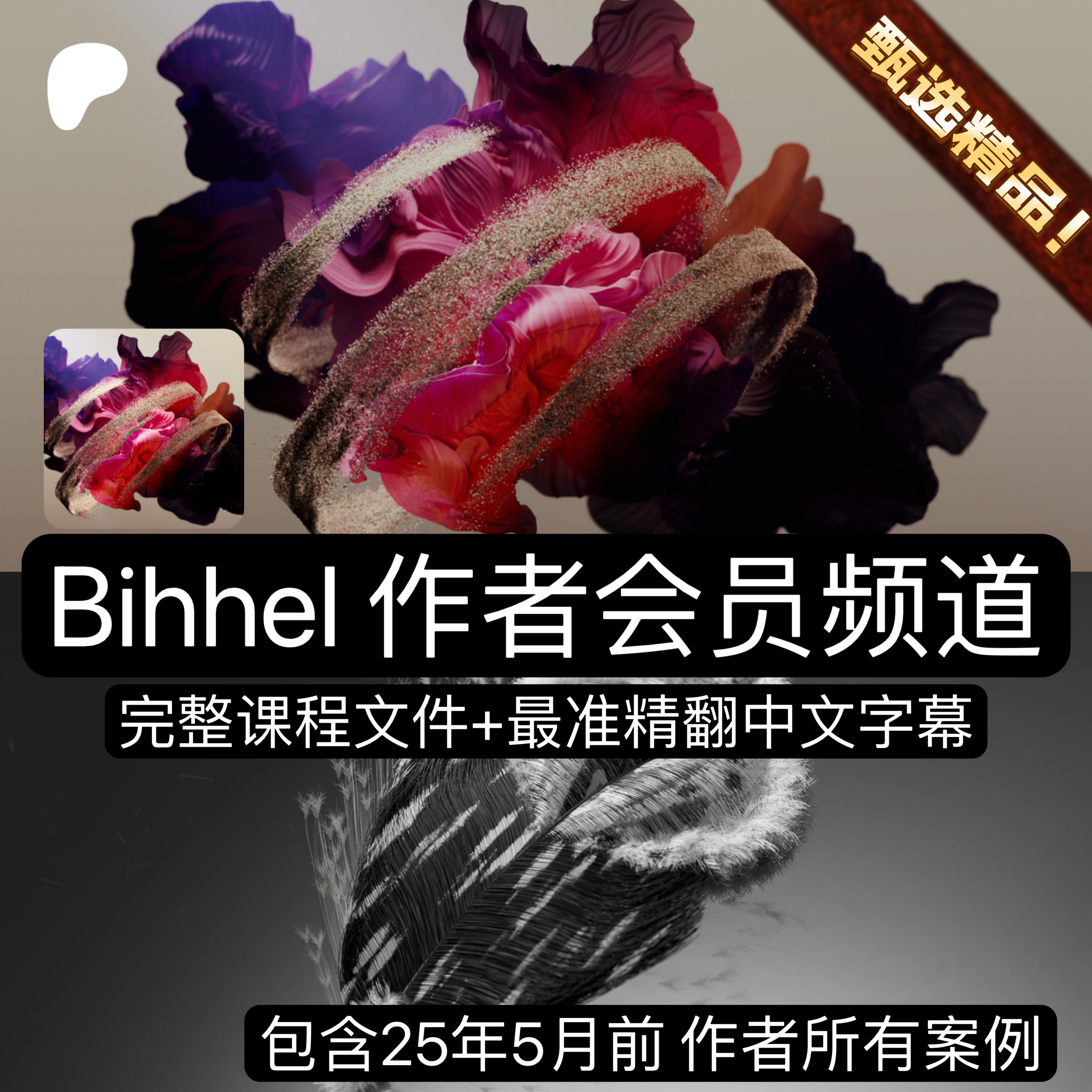 C4D教程Bihhel作者会员频道流体沙子粒子布料RS渲染教程+项目工程