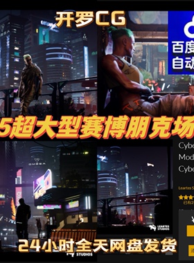 虚幻4UE5科幻赛博朋克Cyberpunk Gigapack Modular Environment