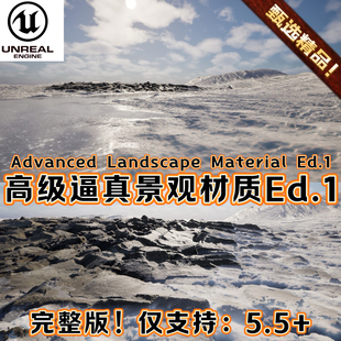 最新 Material Ed.1 完整版 Advanced UE5.5虚幻5.5 Landscape
