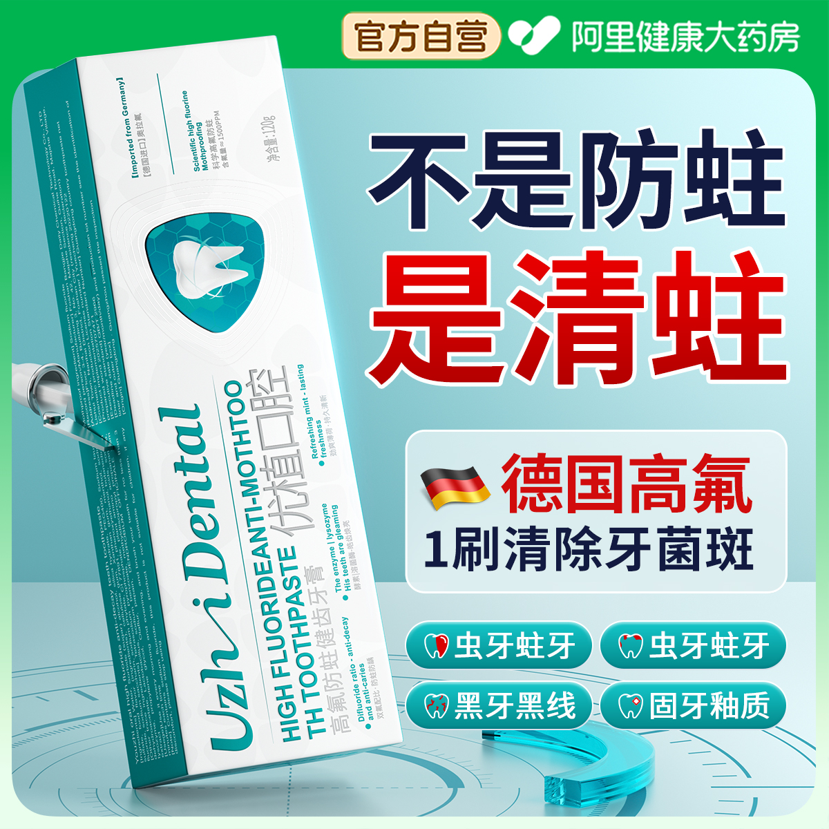 【德国医研】成人防蛀专用牙膏