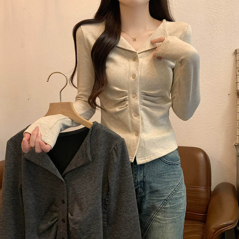 克绵羊绒女薄款2026秋季新款T恤