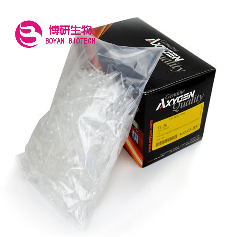TF-20 Axygen/爱思进 20ul透明滤芯吸头袋装 1000只/包10包/箱