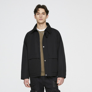新款 夹克外套多袋个性 男士 百搭翻领休闲复古工装 宽松 秋冬季 OLA