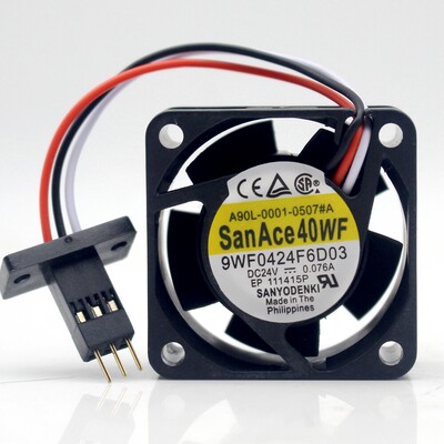 三洋9WF0424F6D03 A90L-0001-0507#A发那科风扇 带三针发那科插头