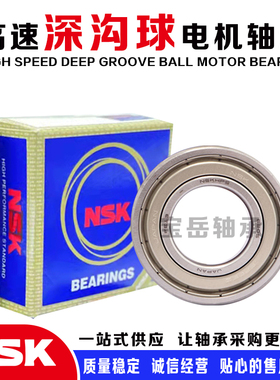 NSK进口深沟球轴承 6000 6001 6002 6003 6004 6005 6006 6007ZZ