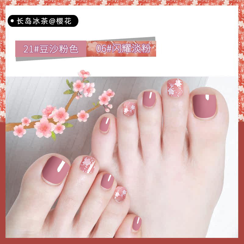 儿童脚趾指甲油女免烤持久快干无毒无味可撕拉2025新款健康纯植物
