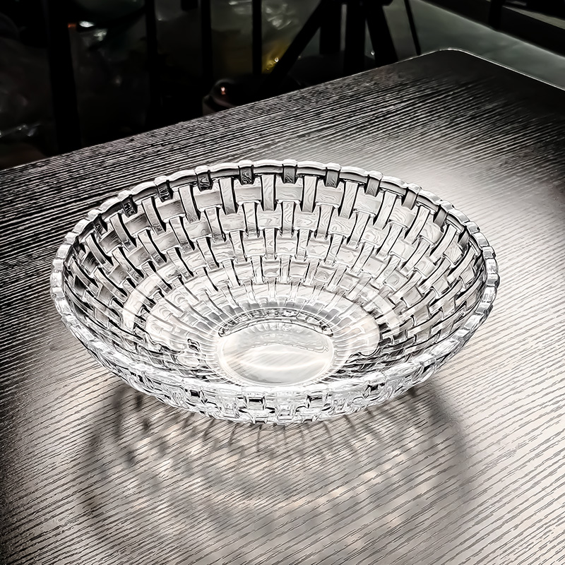 2025新款水晶玻璃水果盘精致果斗