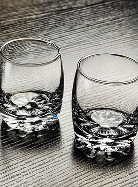 青苹果小酒杯高级感高颜值玻璃白酒杯80ml家用杯子一两半轻奢高档