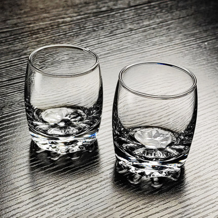 青苹果玻璃白酒杯小酒杯80ml杯子一两半家用轻奢高档高级感高颜值