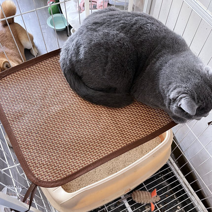 狗狗猫咪宠物凉席可固定猫笼平台垫用圆夏季垫子降温凉垫笼子夏天