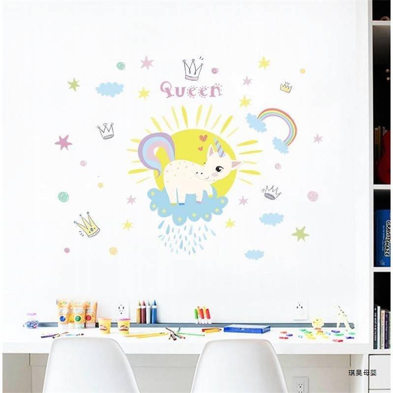 獨角獸可愛卡通趣味裝飾貼紙pvc環保可移除櫥櫃床頭家居貼飾浪漫在類目 電玩/配件/遊戲/攻略, PSV專用配件, PSV彩貼/貼紙中 - 來自Buy2taobao.com提供專業的淘寶代購服務