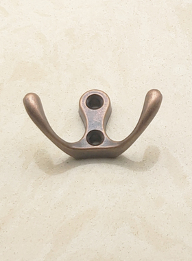 单个打孔挂衣钩锌合金衣钩玄关衣帽钩入户门后挂钥匙鞋柜衣柜挂勾