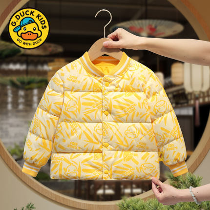 小黄鸭宝宝羽绒内胆儿童轻薄羽绒服男女童保暖外套女童秋冬装上衣