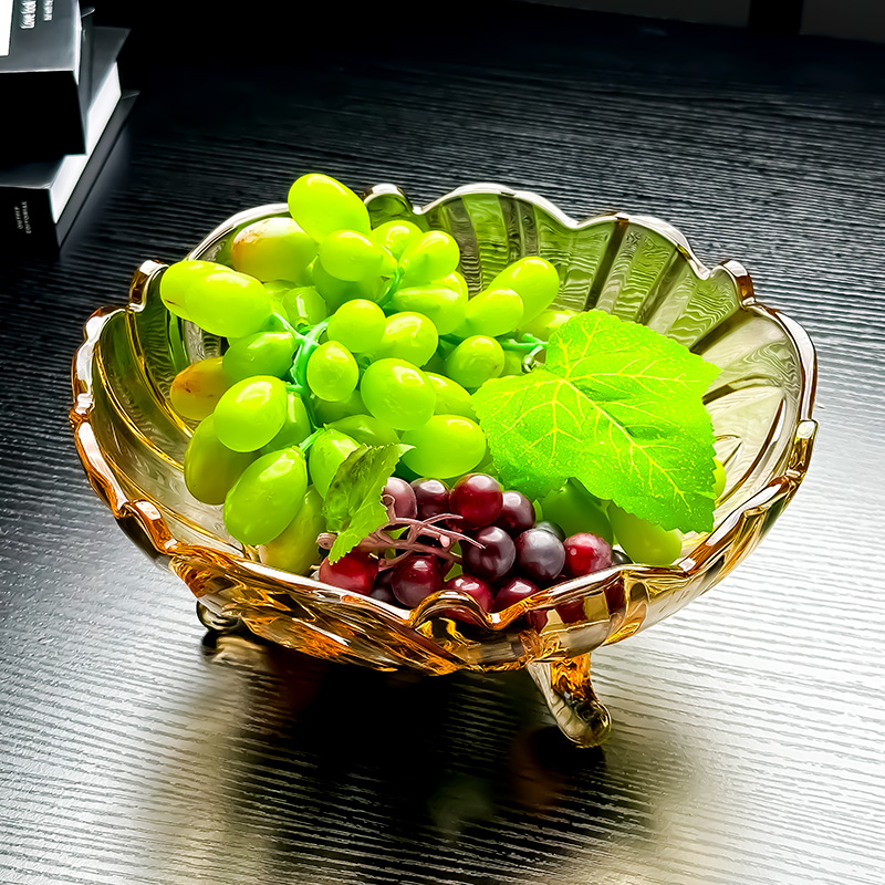 2025新款水晶玻璃沙拉碗水果盘