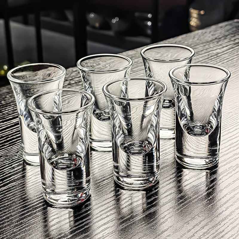 加厚水晶玻璃白酒杯小酒杯轻奢