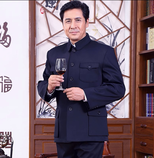 中山装出租中山服老干部村长县长老干部演出服老父亲同款
