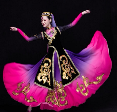 成人舞蹈服出租九州花儿美新疆舞维吾尔族女装出租回族节日庆典服