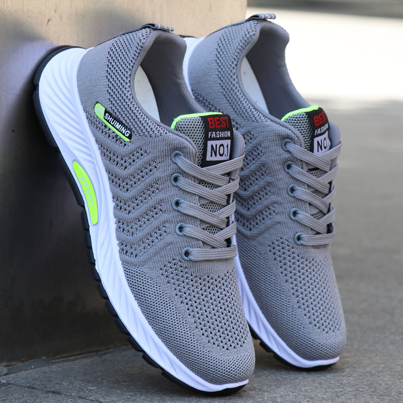 夏季透气男士防臭镂空跑步网面鞋