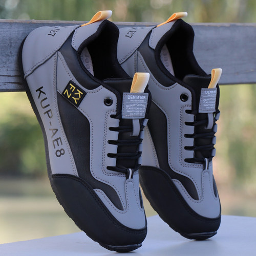 鞋子男款秋冬季皮面防水防滑