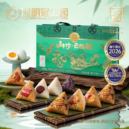 云南特色野生菌粽子礼盒1950g