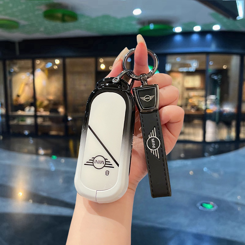适用宝马电动mini钥匙套25款cooper艺术家赛车手新能源金属壳扣包