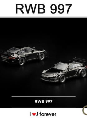 1:64 拓意POPRACE RWB 997 011汽车摆件合金静态模型