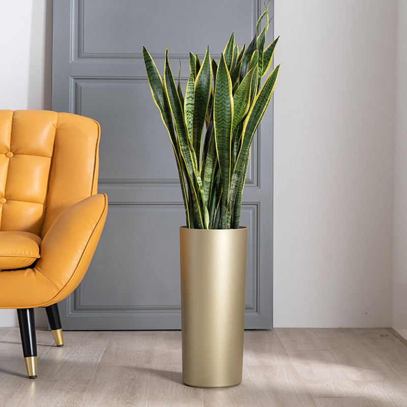 客厅直筒自吸水花盆北欧风简约