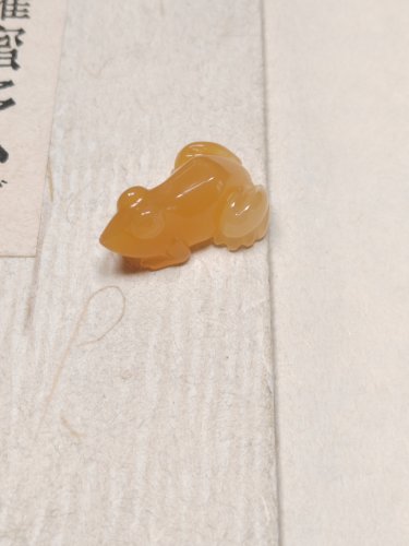 天然黄龙玉小青蛙吊坠 呱呱来财 顶呱呱 立体挂坠