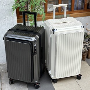 超大容量侧开口旅行箱男28寸防爆五轮拉杆箱可扩容20寸登机旅行箱