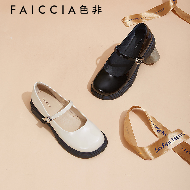 厚底增高玛丽珍Faiccia/色非单鞋