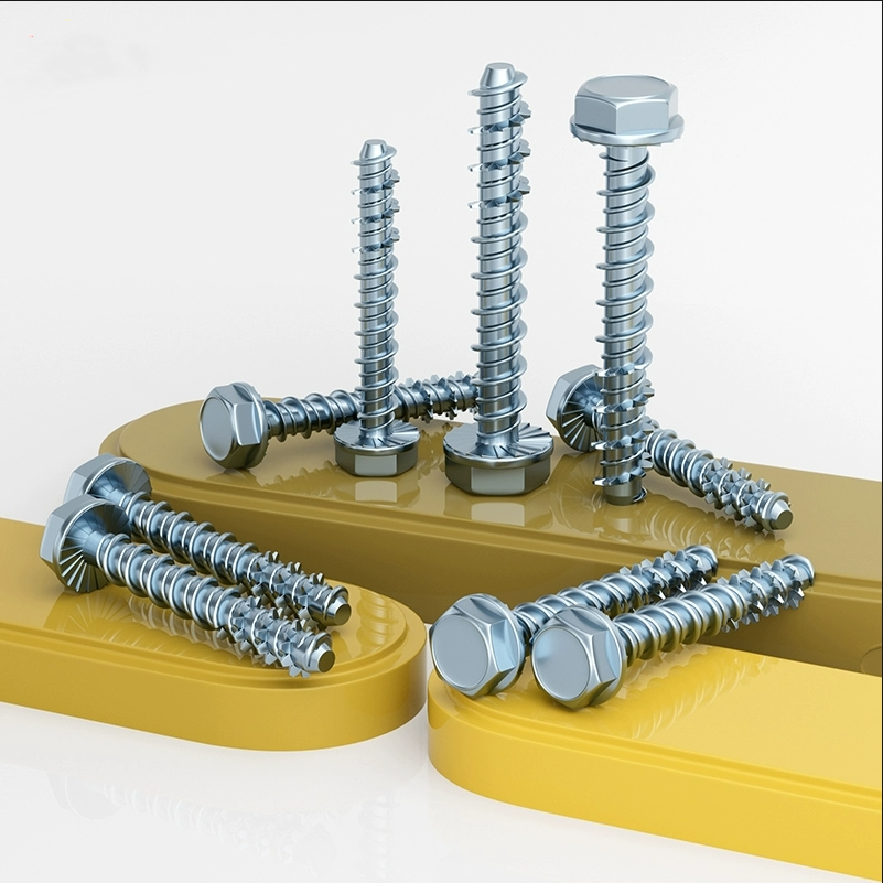 外六角碳钢10.9级自切螺丝