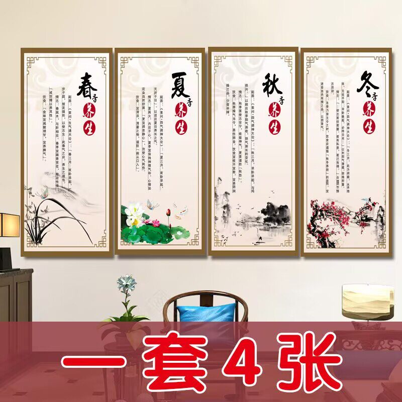 四季养生海报美容院会所贴画