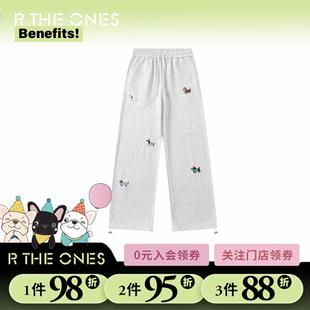 百搭高腰显瘦直筒长裤 RTHEONES长裤 RTO腊肠小狗休闲长裤