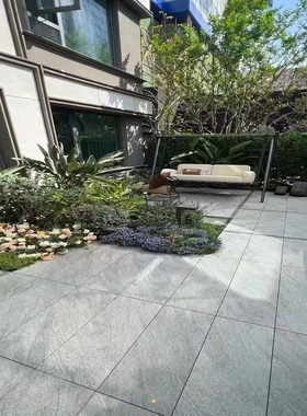 pc砖仿石材地铺石300*3600庭院广场地面车库仿麻石别墅花园户外砖