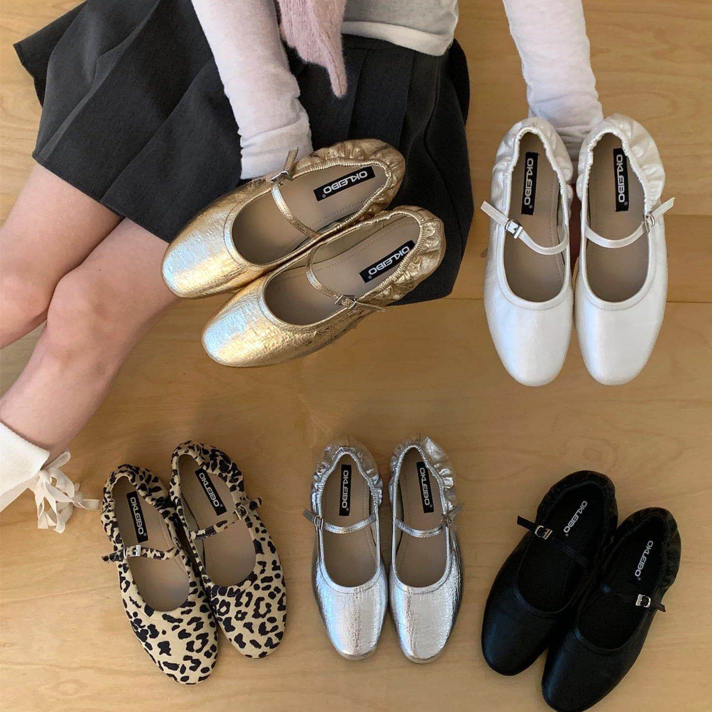 法式复古小众豹纹玛丽珍鞋2026新款浅口晚晚风褶皱奶奶鞋温柔单鞋,女鞋,浅口单鞋,淘宝优惠券,粉丝福利购,淘宝优惠卷