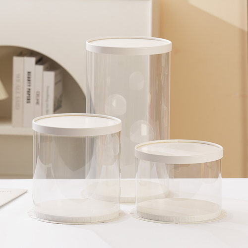 半岛透明圆形蛋糕盒包邮定制