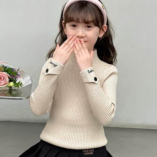 女童毛衣打底衫2025秋季新款韩版