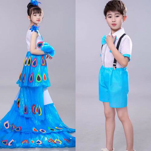儿童环保服装亲子走秀diy