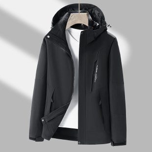 户外冲锋衣男女款 防风防水连帽外套情侣山系旅行登山服