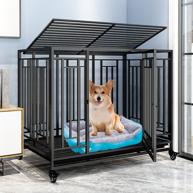 狗笼小型犬带厕所泰迪柯基宠物笼