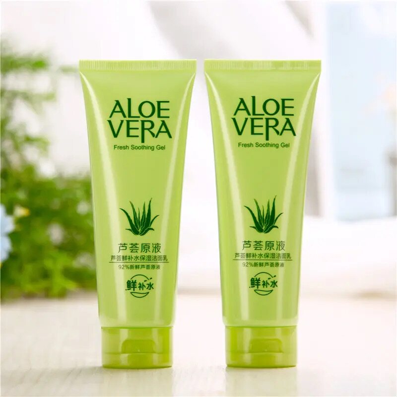洗面奶舒缓正品韩茗补水植物洁面护肤保湿莹润油皮清爽女芦荟