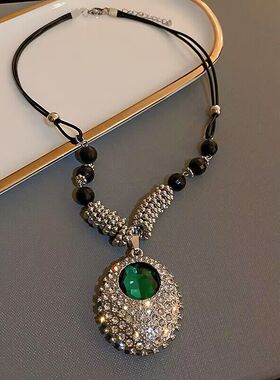 轻奢气质毛衣链大气个性吊坠