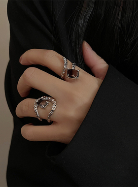 气质百搭潮款戒指戒指轻奢高级感