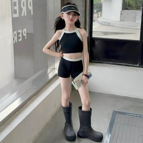 女童分体式泳衣套装2026夏季新款