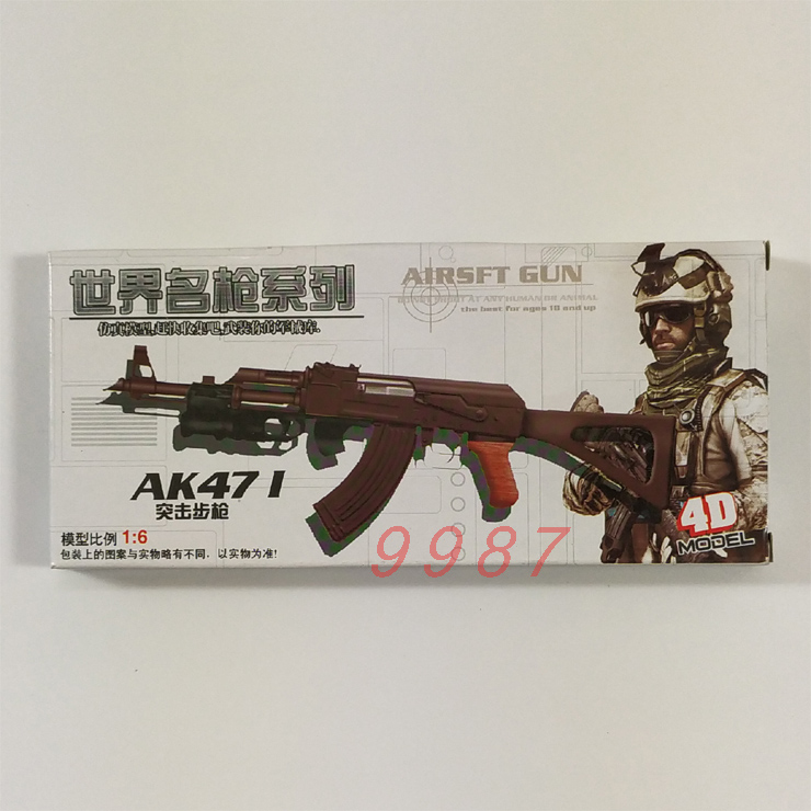 AK47 I 突击步枪  1/6枪模型1:6枪模型 4D拼装军事模型兵人枪配件