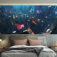 Cyberpunk trendy brand hanging fabric, InS-style background fabric, room and bedroom decoration wall fabric, student dormitory tapestry thumbnail 4