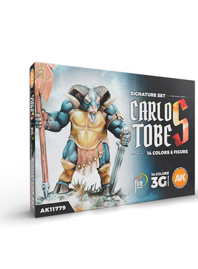 模型西班牙AK 第3代水性漆联名套装 14色 11779